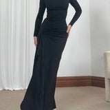 Venus Long Sleeve Dress in Bamboo