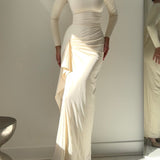 Venus Long Sleeve Dress in Bamboo