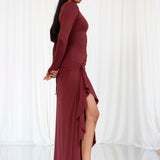 Venus Long Sleeve Dress in Bamboo