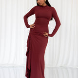 Venus Long Sleeve Dress in Bamboo
