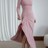 Venus Long Sleeve Dress in Bamboo