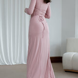 Venus Long Sleeve Dress in Bamboo