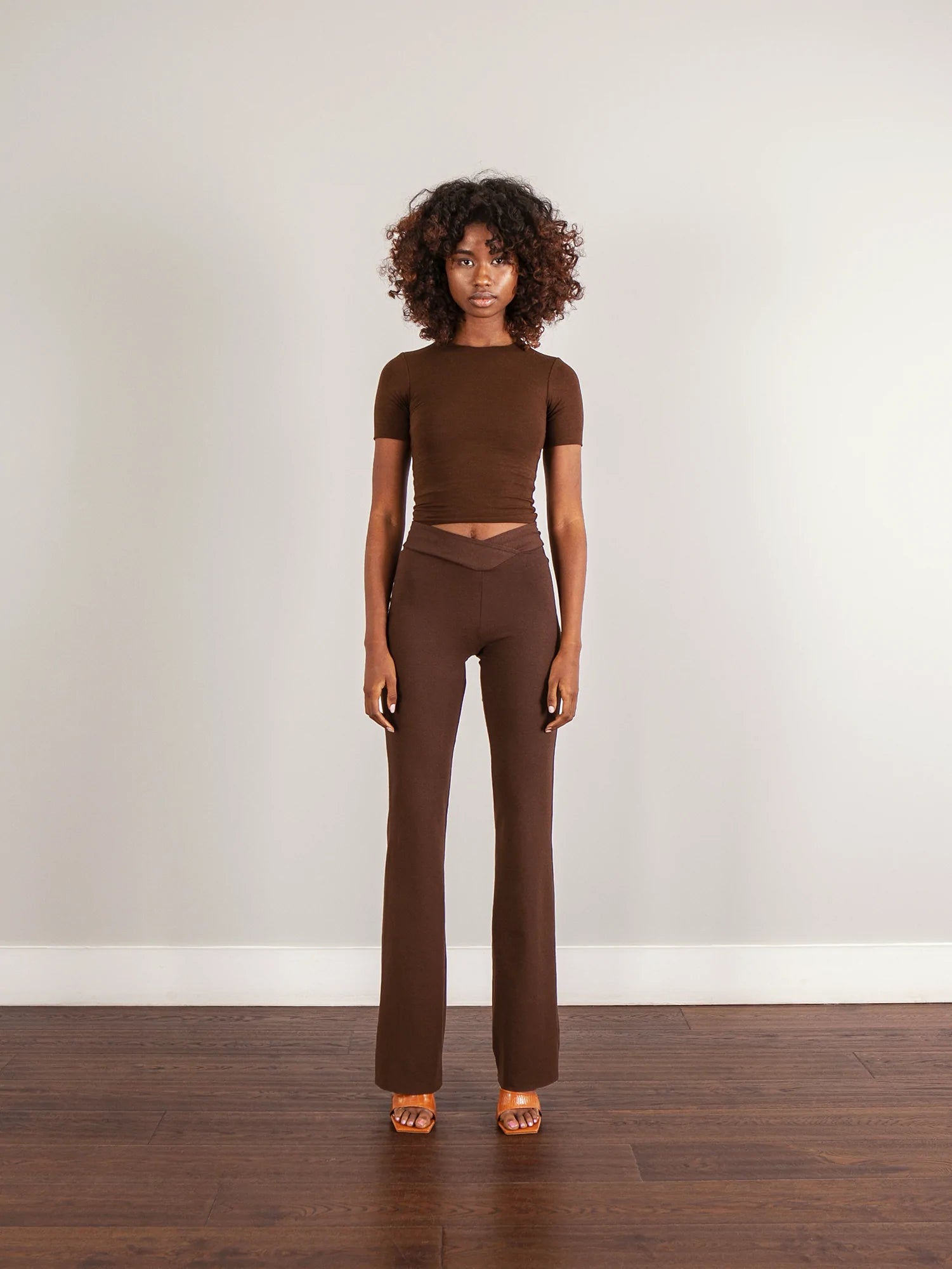 Bamboo Trousers with V-Front